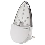 Hama 'Bernstein' LED Nachtlicht für Kinderzimmer und Schlafzimmer (stromsparend, nur 0,2 W, Orientierungslicht für Gang und Keller, Stimmungslicht, Nachtlampe, Eurostecker)